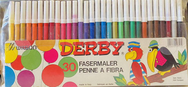 Picture of 7570 DERBY 30 WASHABLE FELT TIP PENS / MARKERS